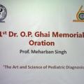 Dr O P GHAI ORATION 19 MARCH 16